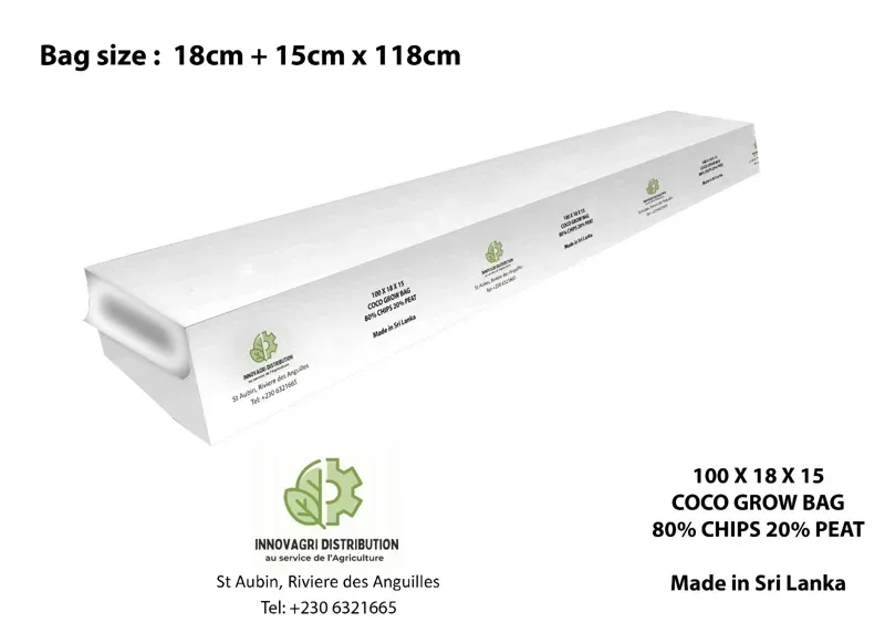Grow bags available in 2 sizes.